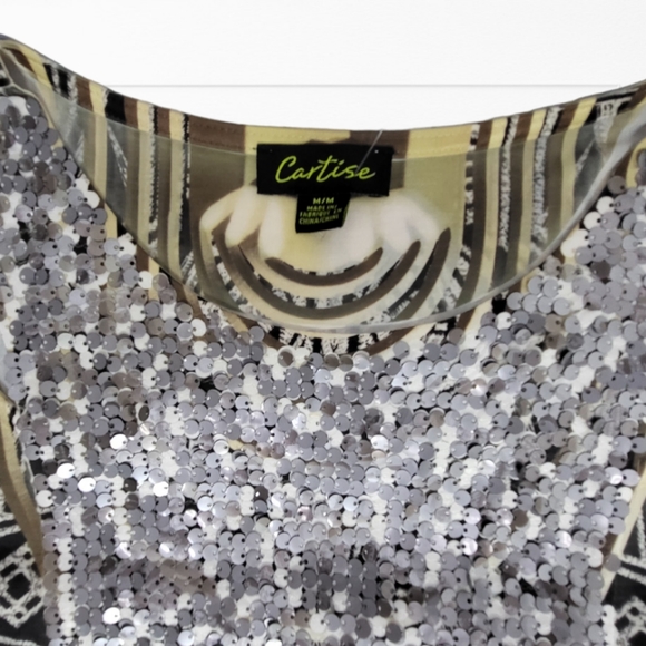 Cartise Long Sleeve Blouse Top Medium - Picture 6 of 8